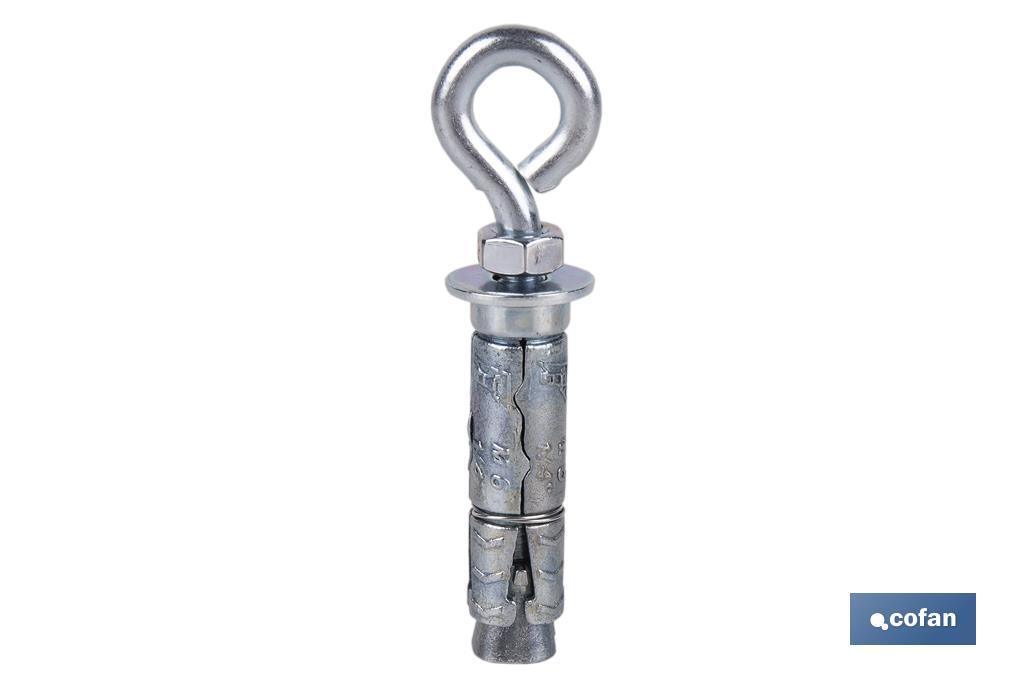 ANCLAJE ZAMAK HPM M6 X 45 CON ARGOLLA Venta unitaria