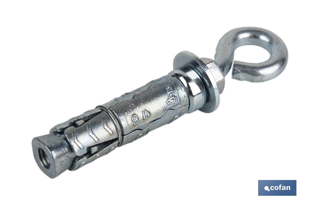 ANCLAJE ZAMAK HPM M10 X 56 CON ARGOLLA