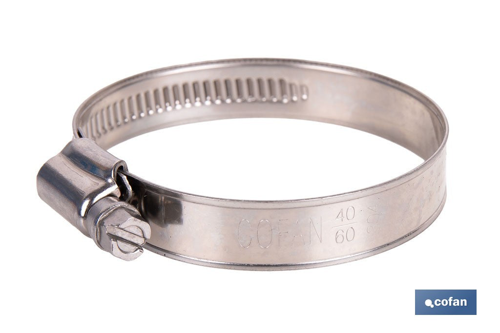 ABRAZADERA INOX A-2 BANDA 12mm 110-130