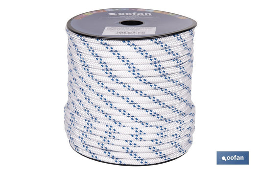 CUERDA TRENZADA POLI 8MM 50 MTS