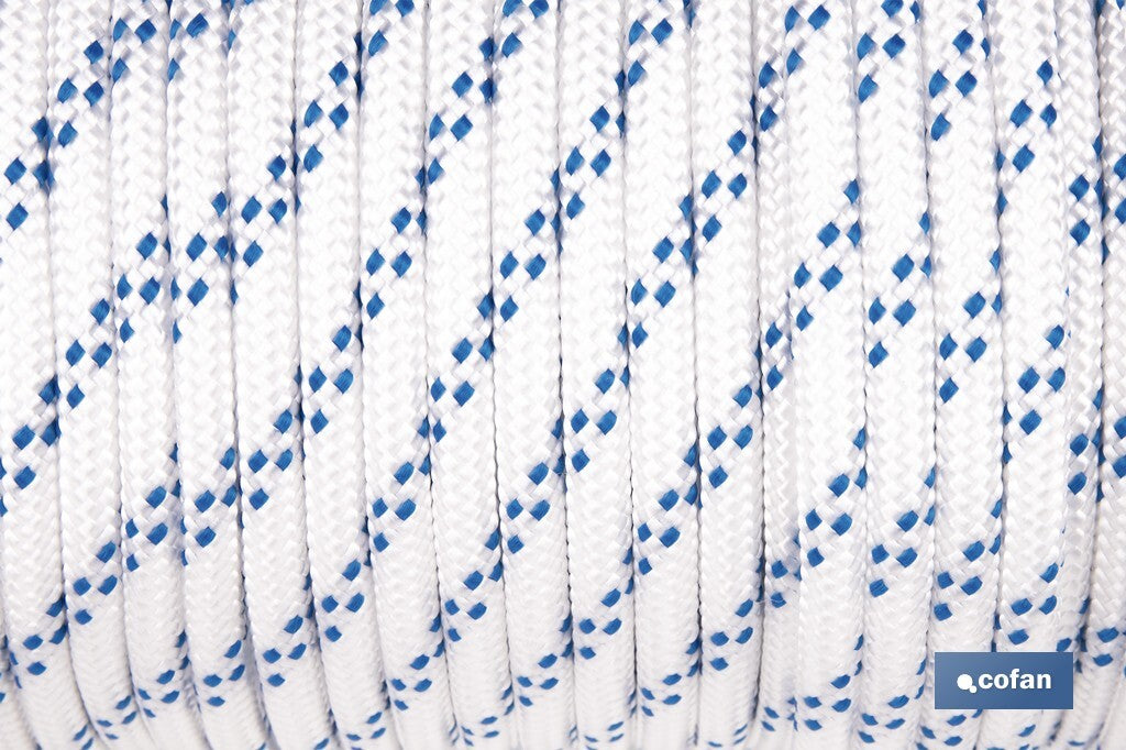CUERDA TRENZADA POLI 8MM 50 MTS