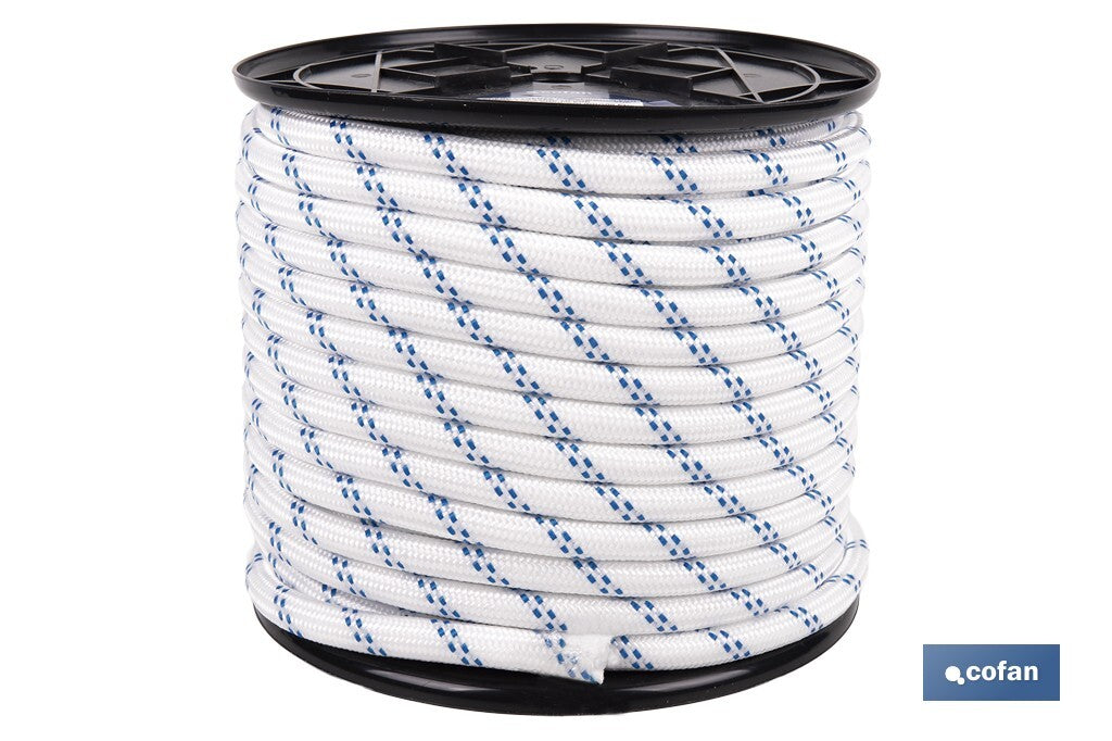 CUERDA TRENZADA POLI 14MM 50 MTS