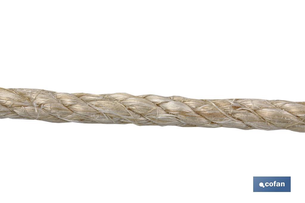 CUERDA SISAL 4 CABOS 10 MM 50 MTS NATURAL