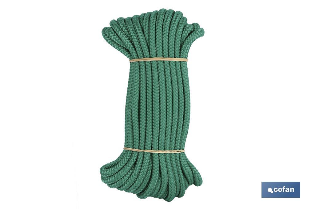 MADEJA CUERDA TRENZADA POLI 8MM 10M AZUL