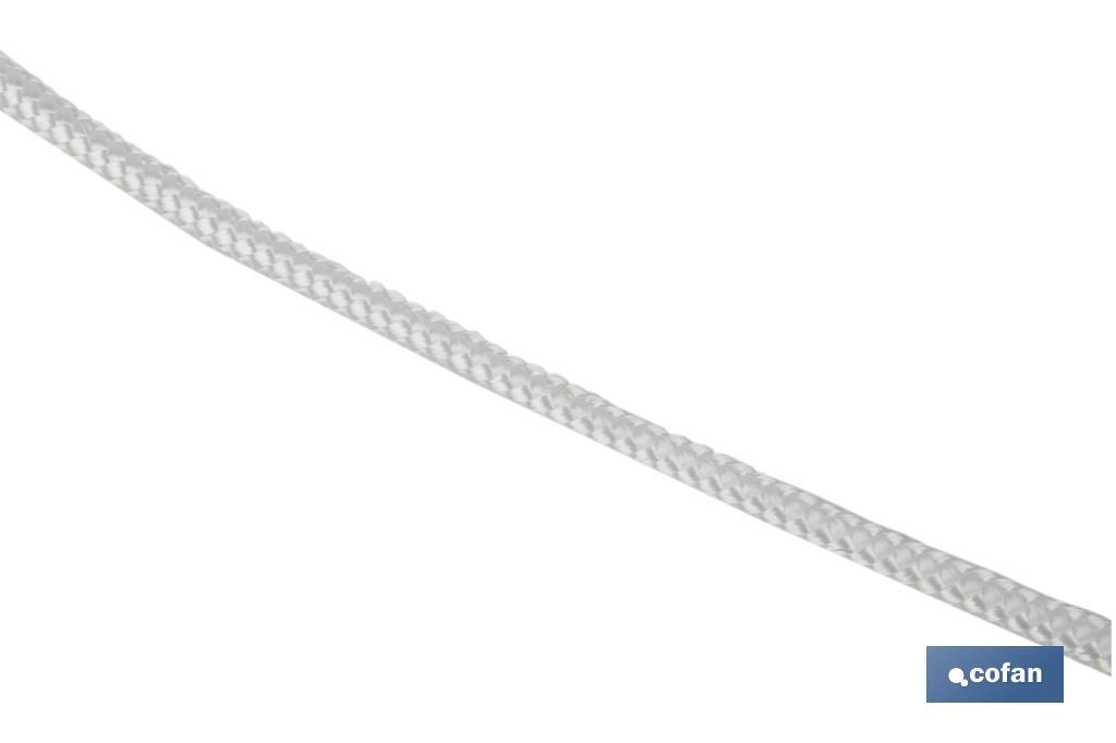 MADEJA CORDÓN POLIÉSTER REFORZADO 5 MM 5 M BLANCO