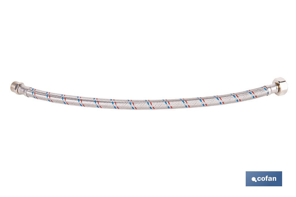 CONEXIÓN FLEXIBLE INOX PARA TERMO M1/2 - H3/4 50 CM.