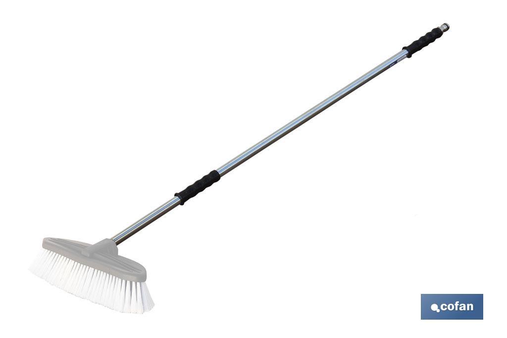 BARRA METAL CEPILLO LAVACOCHES+ENCHUFE RÁPIDO 90cm.