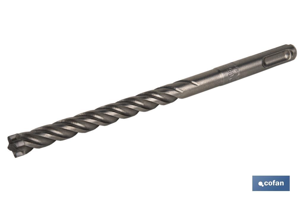 BROCA SDS PLUS PARA HORMIGÓN ARMADO 22 X 450 MM