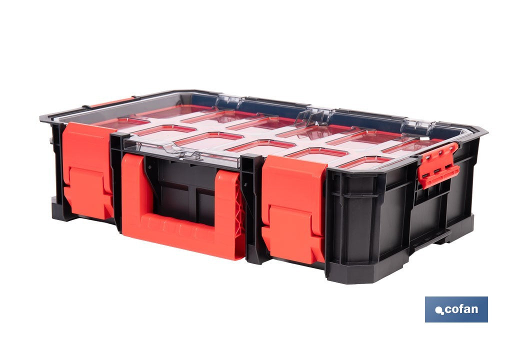 CAJA DE HERRAMIENTAS MODULAR CON ORGANIZADORES