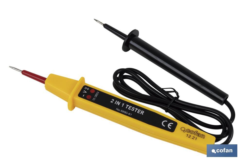MEDIDOR DE TENSION 2 EN 1 DE 3-400 V