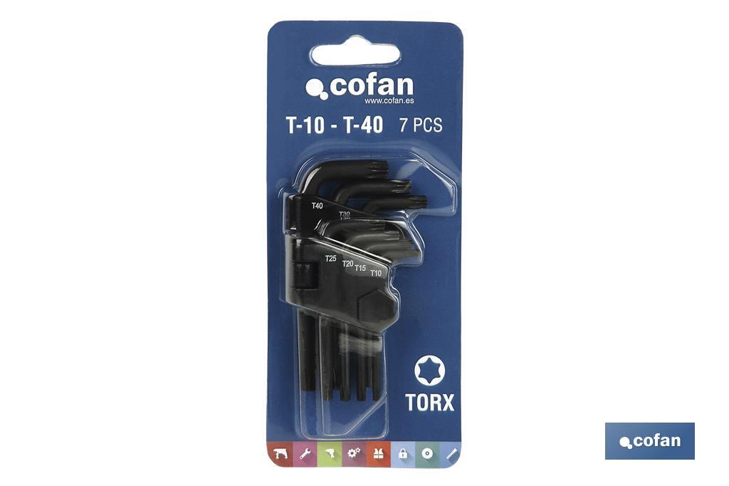 SET LLAVES TORX 7 Uds. (10-40)