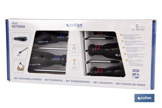 SET DESTORNILLADOR 5 PCS