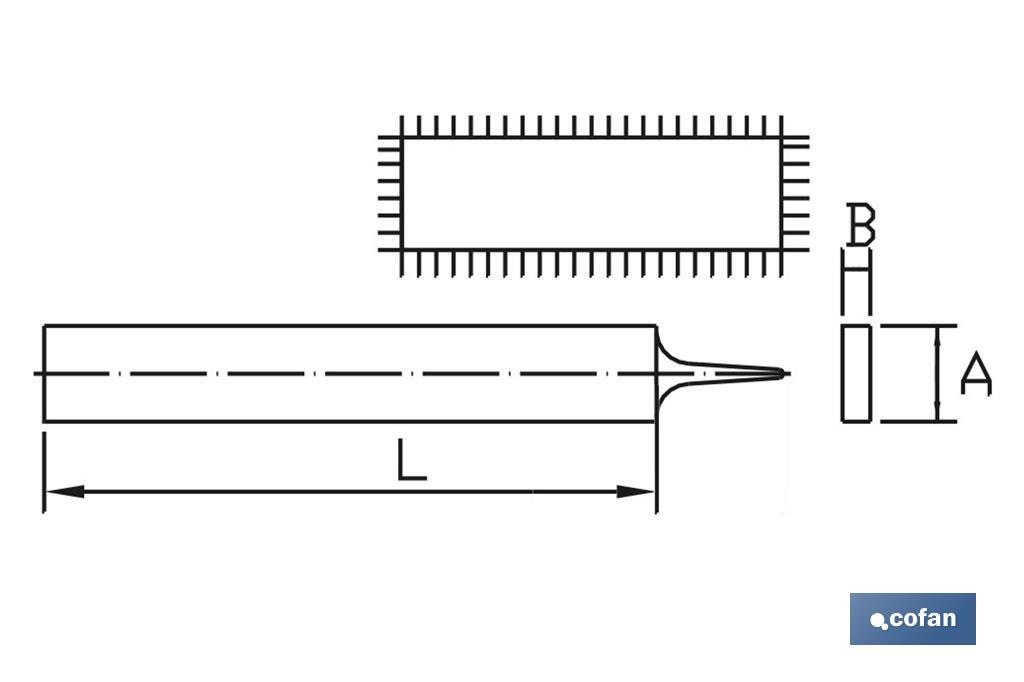 LIMA PLANA PARALELA 250mm GR-18 FINA