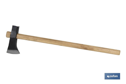 MAZA CUÑA 240 X 50 MM CON MANGO DE MADERA 900 MM 3000 G