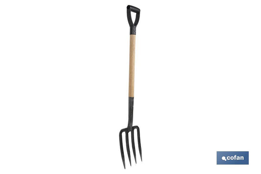 HORCA CAVAR CON MANGO DE MADERA 200 X 1065 MM 2000 G