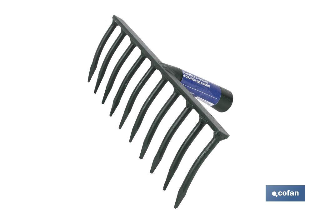 RASTRILLO 14 PUAS FORJADO 435X100MM