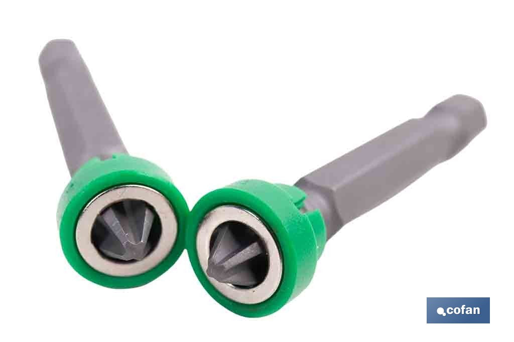 SET 2 PUNTAS 1/4 C/MAGNETISMO PH-2