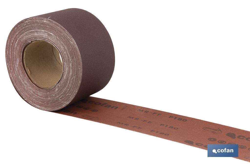 ROLLO LIJA TELA UNIVERSAL 100 X 25 M. G.180