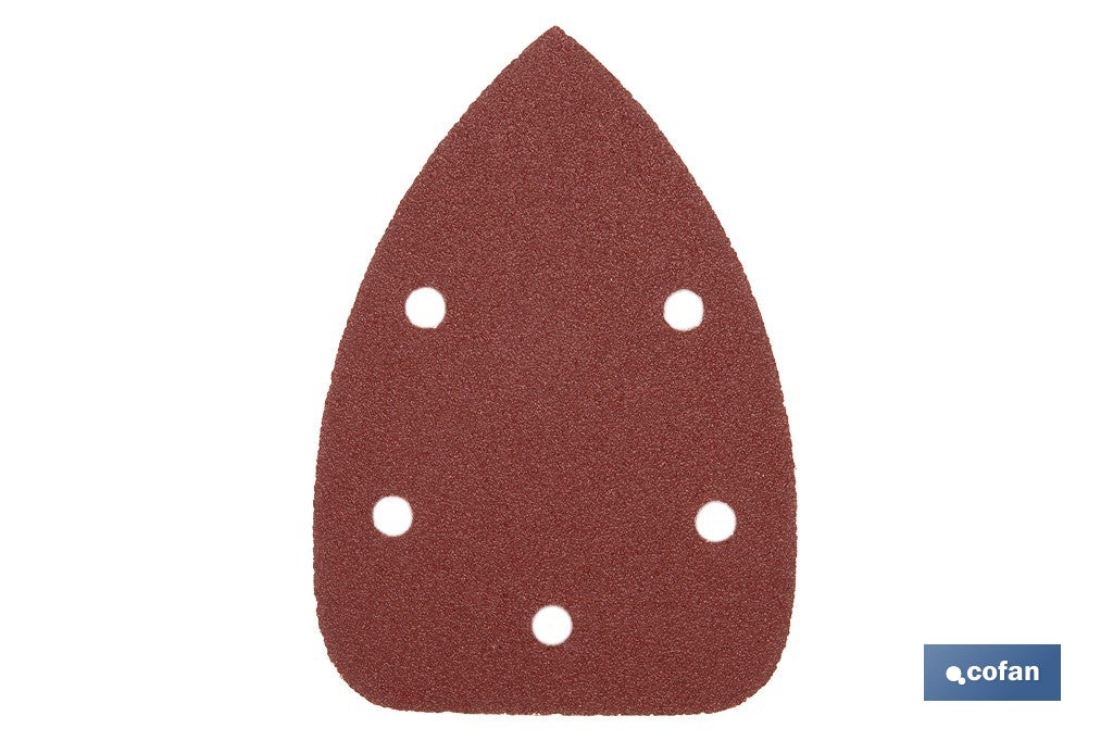 HOJA DE LIJADO LIJADORA MOUSE 5 AGUJEROS 100 X 140 MM G 80