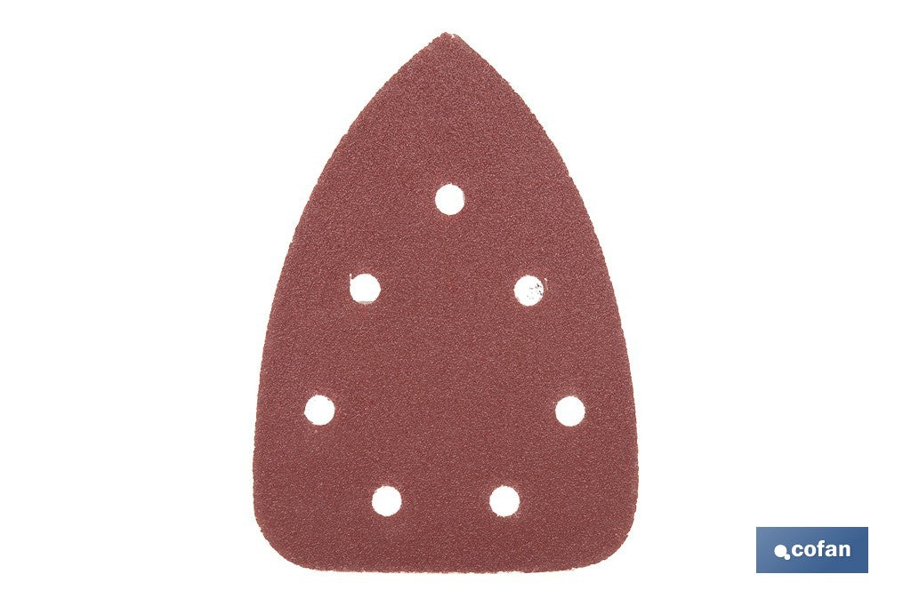 HOJA DE LIJADO LIJADORA MOUSE 7 AGUJEROS 100 X 140 MM G 80