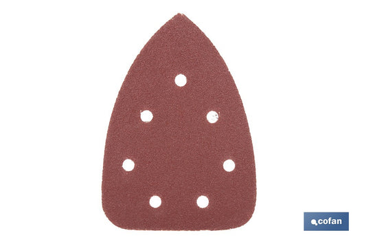 HOJA DE LIJADO LIJADORA MOUSE 7 AGUJEROS 100 X 140 MM G 80