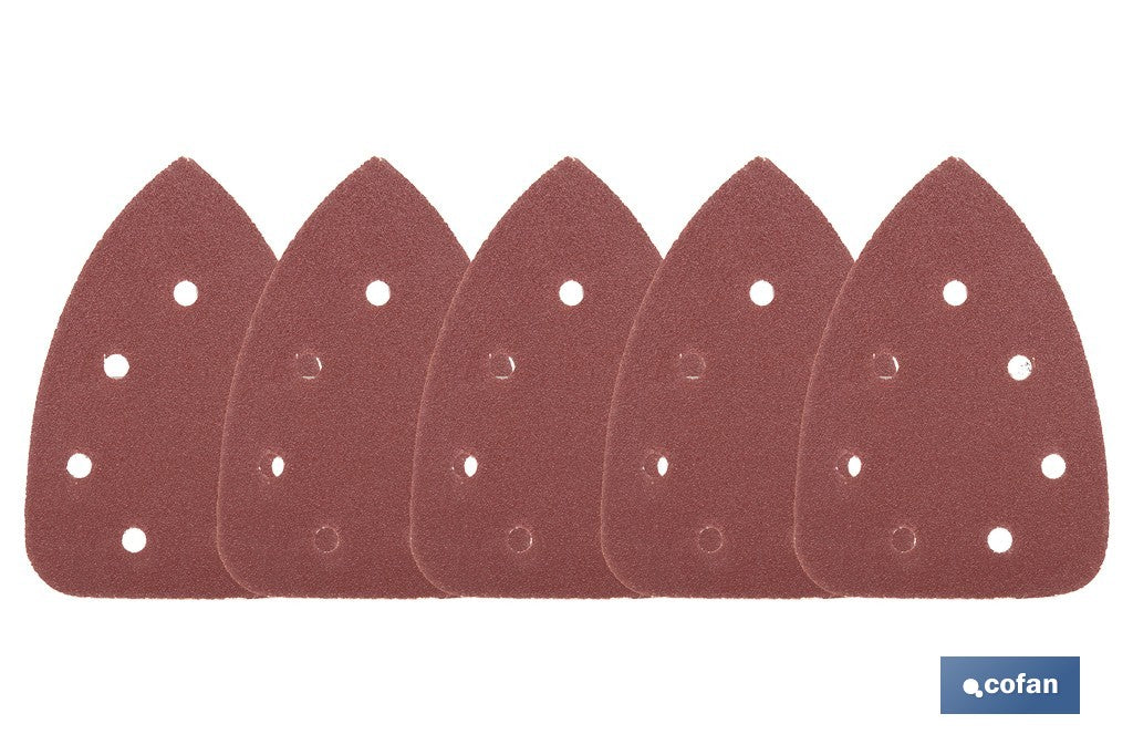 HOJA DE LIJADO LIJADORA MOUSE 7 AGUJEROS 100 X 140 MM G 80