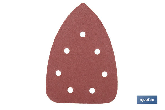 HOJA DE LIJADO LIJADORA MOUSE 7 AGUJEROS 100 X 140 MM G 180