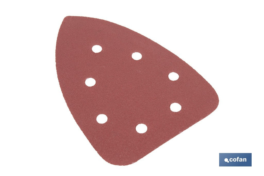 HOJA DE LIJADO LIJADORA MOUSE 7 AGUJEROS 100 X 140 MM G 180