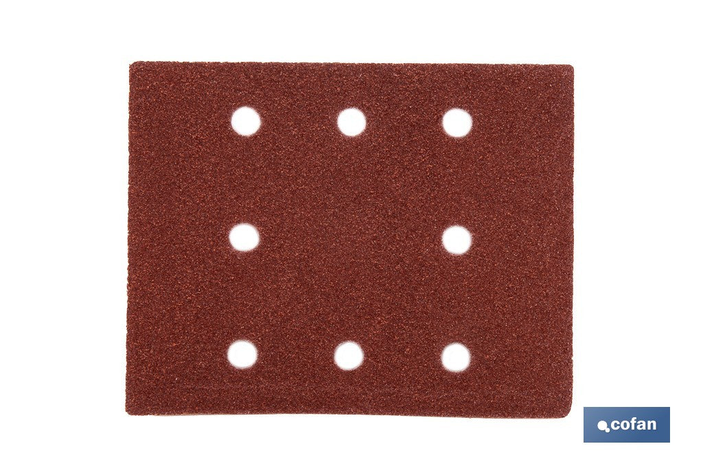 HOJA DE LIJADO LIJADORA ORBITAL 8 AGUJEROS 114 X 140 MM G 120