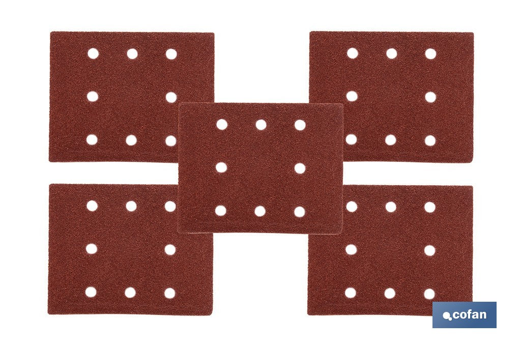 HOJA DE LIJADO LIJADORA ORBITAL 8 AGUJEROS 114 X 140 MM G 80