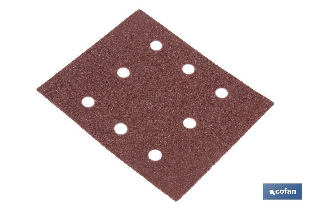 HOJA DE LIJADO LIJADORA ORBITAL 8 AGUJEROS 114 X 140 MM G 120