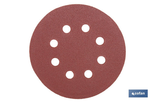HOJA DE LIJADO LIJADORA ORBITAL 8 AGUJEROS Ø125 MM G 120