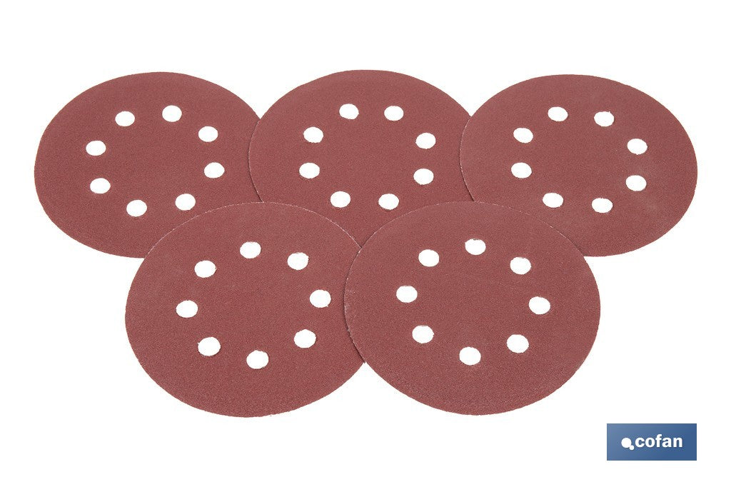 HOJA DE LIJADO LIJADORA ORBITAL 8 AGUJEROS Ø125 MM G 120