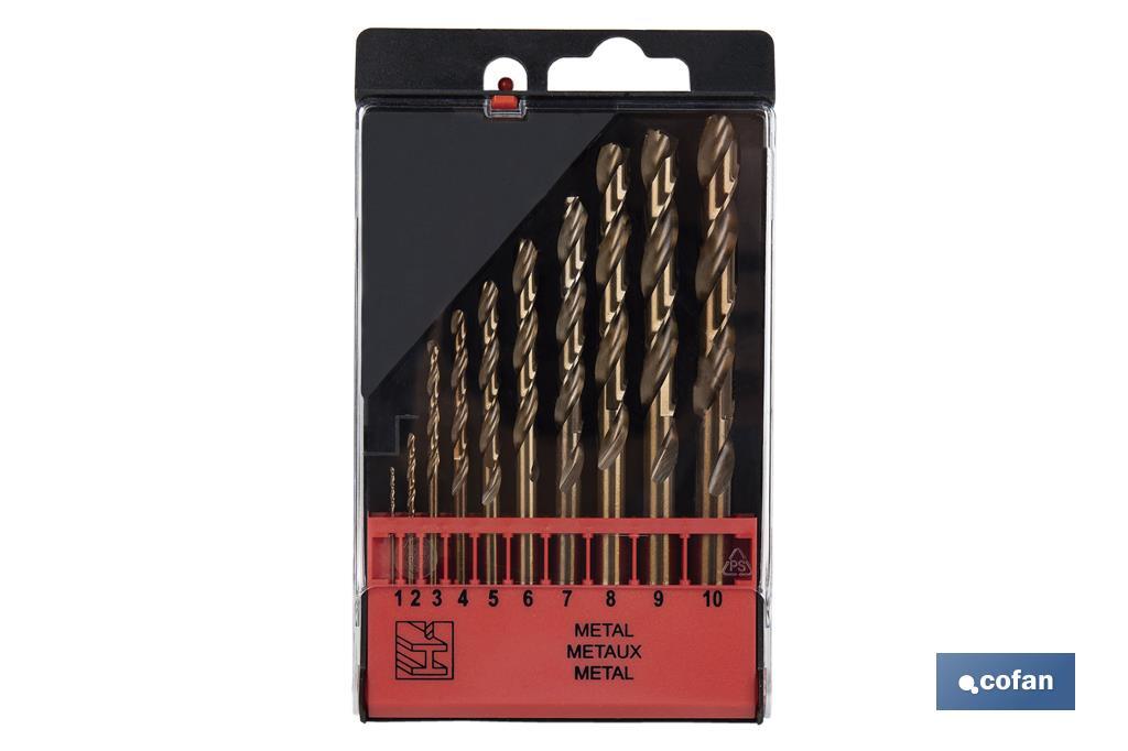 ESTUCHE BROCAS HSS-CO - MEDIDAS: 1-10 MM (10 UDS.)