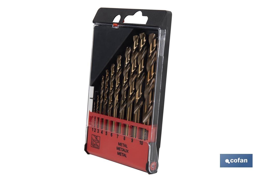 ESTUCHE BROCAS HSS-CO - MEDIDAS: 1-10 MM (10 UDS.)