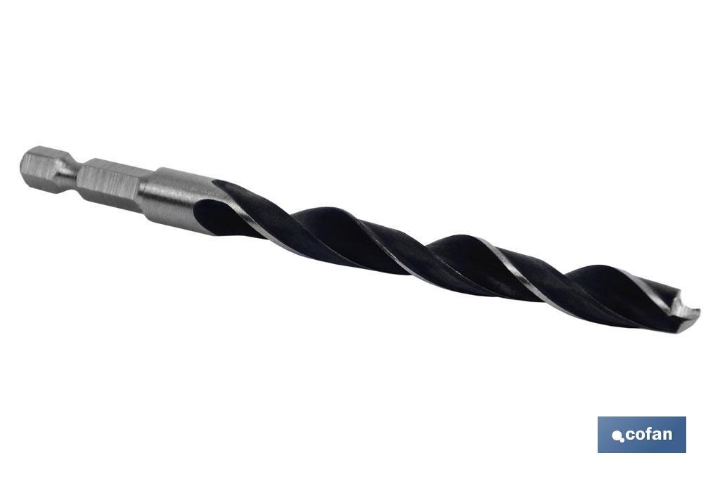 BROCA PARA MADERA MANGO HEX. 1/4 11 MM
