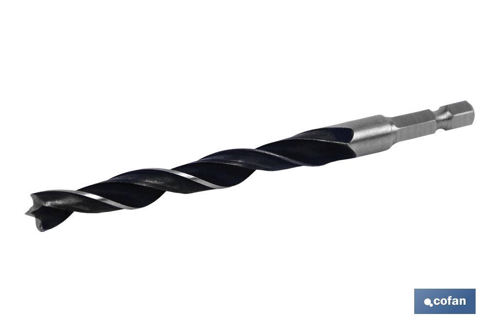 BROCA PARA MADERA MANGO HEX. 1/4 4 MM