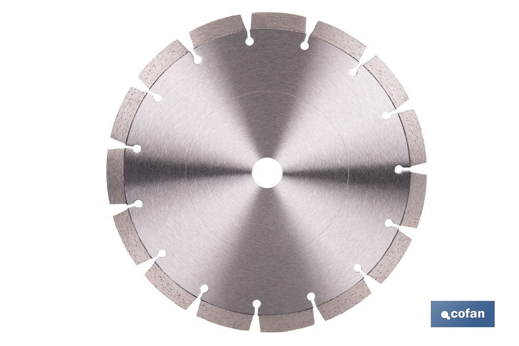DISCO DIAMANTE MODELO CANTERO 230MM.