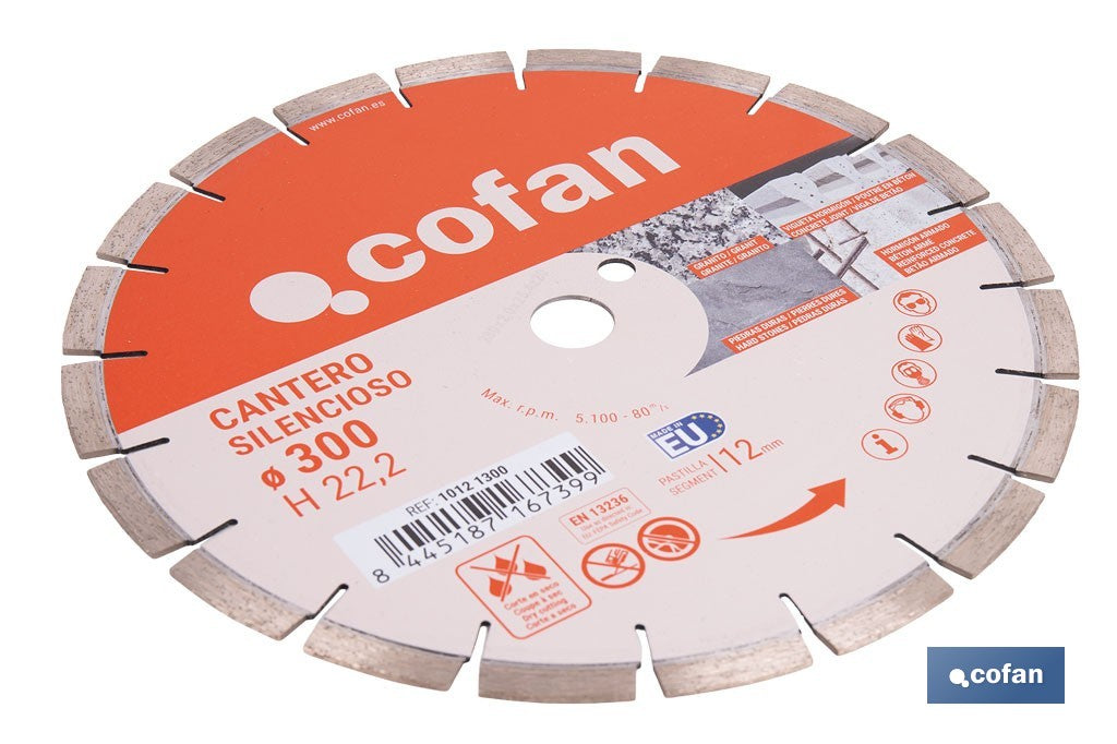 DISCO DIAMANTE CANTERO SILENCIOSO 230MM