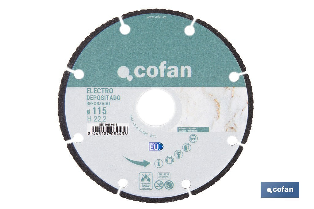 DISCO ELECTRODEP.  REFORZ. 115 MM