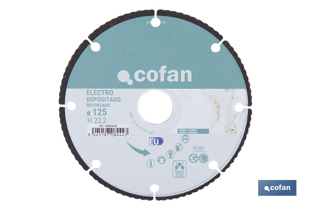 DISCO ELECTRODEP.  REFORZ. 125 MM