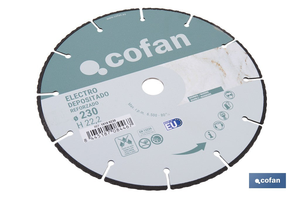 DISCO ELECTRODEP.  REFORZ. 230 MM