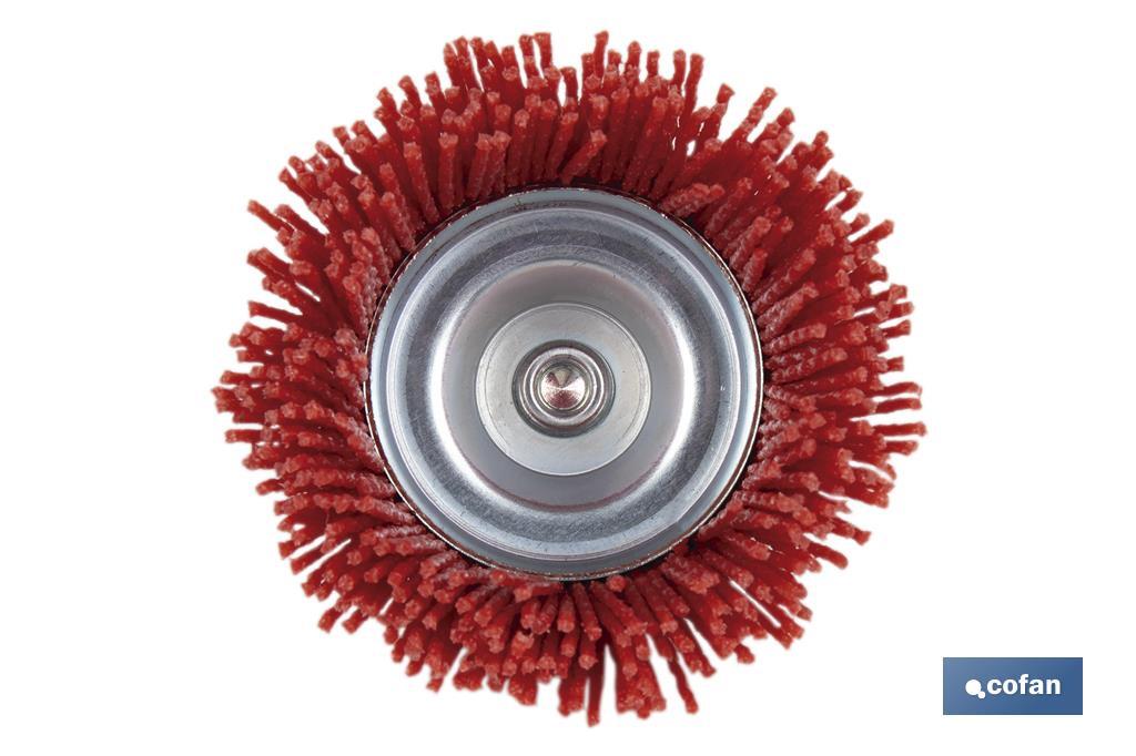 CEPILLO COPA DE NYLON 6 MM X Ø50