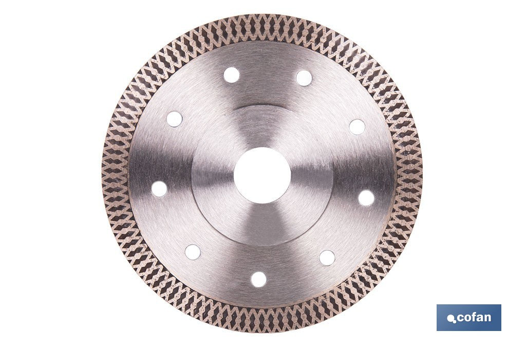 DISCO DIAMANTE PORCELANICO EXTRAFINO H-10mm, 125mm