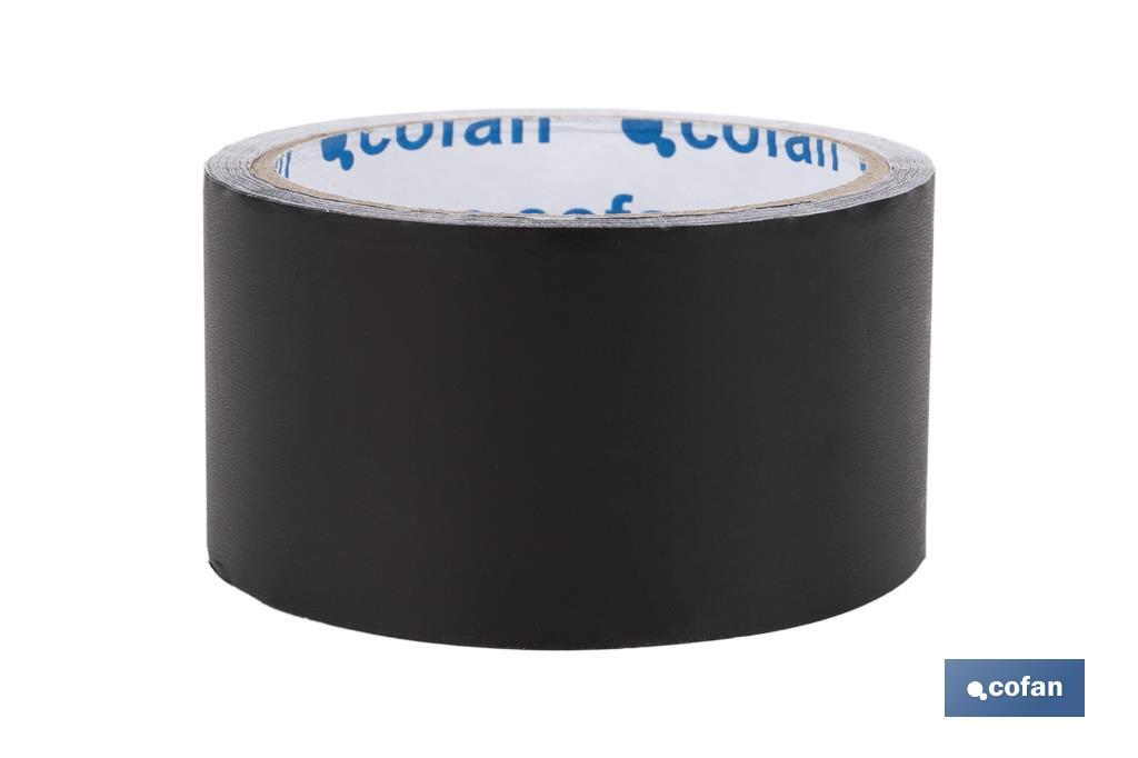 CINTA DE ALUMINIO NEGRA 30 MICRAS 50 MM X 10 M