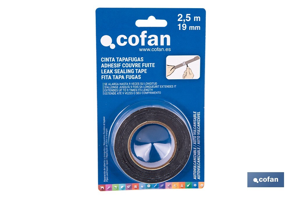 CINTA AUTOVULCANIZANTE (2,5 M X 19 MM)