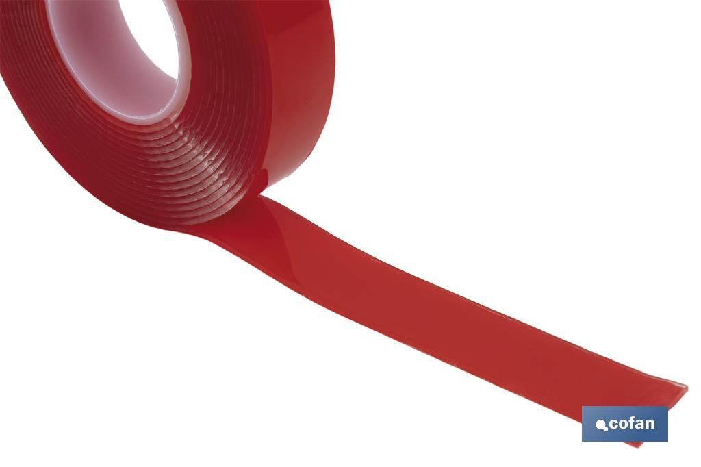CINTA DOBLE CARA EXTRAFUERTE BRICOFAN 19 MM X 3 M