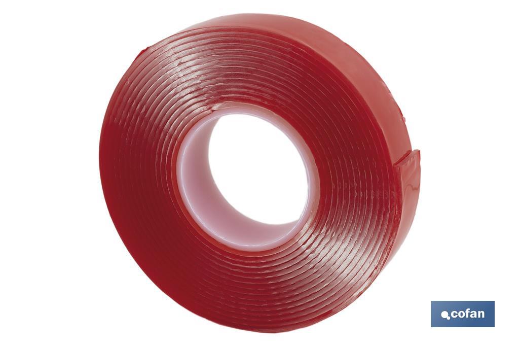CINTA DOBLE CARA EXTRAFUERTE BRICOFAN 19 MM X 10 M