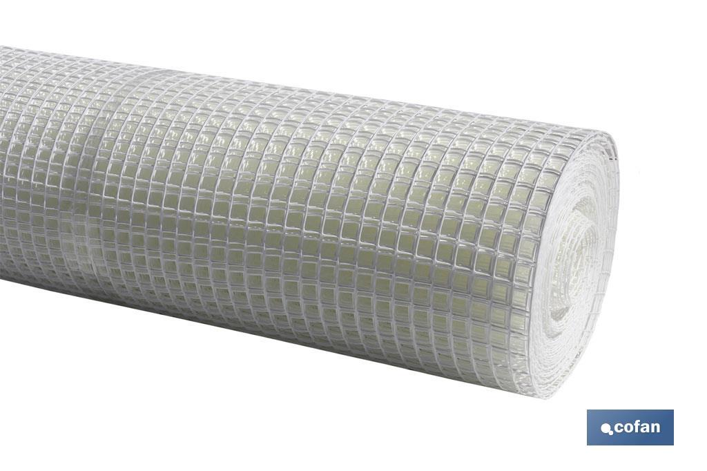 MALLA PLAST. CUADRADA JARDIN 20mm BLANCO 1x25m