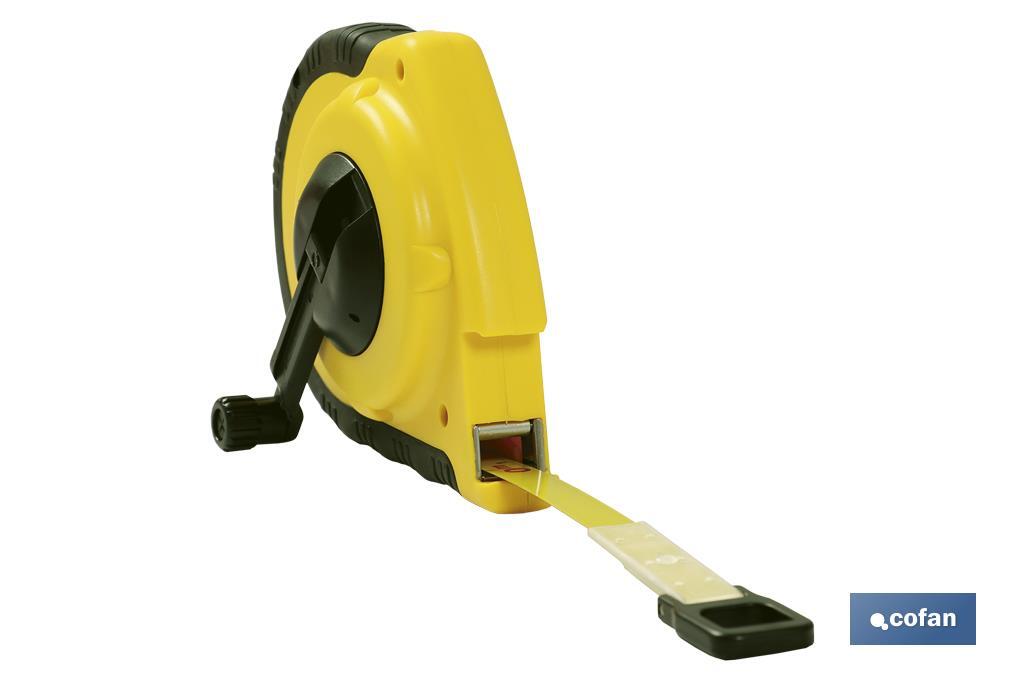 CINTA MÉTRICA ACERO RECUBR. NYLON  50 Mts
